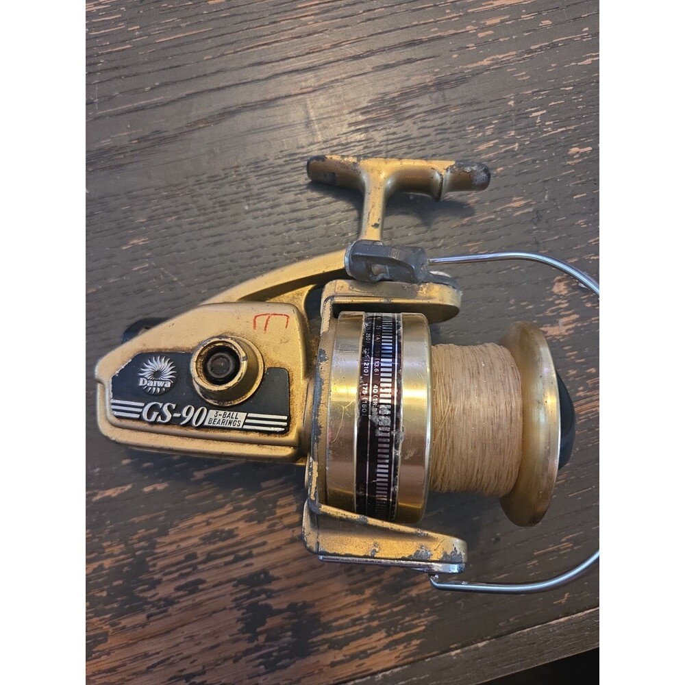 Vintage Daiwa GS-90 Gold Reel Made In Japan